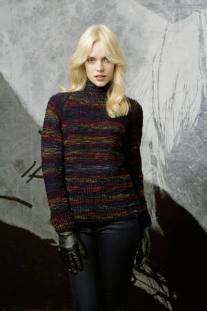 Strickset Raglanpullover Lang Yarns MOSSO mit Anleitung in garnwelt-Box