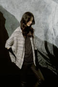 Strickset Weite Jacke Lang Yarns CELINE mit Anleitung in...