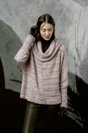 Knitting set Wide sweater  with knitting instructions in garnwelt box in size M-L