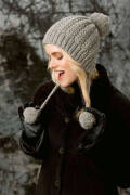Strickset Mütze Lang Yarns KIM mit Anleitung in garnwelt-Box one size