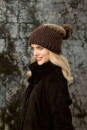 Knitting set Hat  with knitting instructions in garnwelt box in size one size