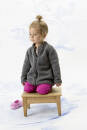 Knitting set Zip front jacket  with knitting instructions in garnwelt box
