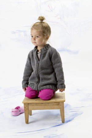 Strickset Reissverschlussjacke Lang Yarns OMEGA+ mit Anleitung in garnwelt-Box 86