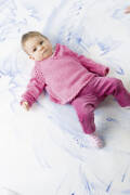 Strickset Wickeljacke Lang Yarns OMEGA mit Anleitung in...