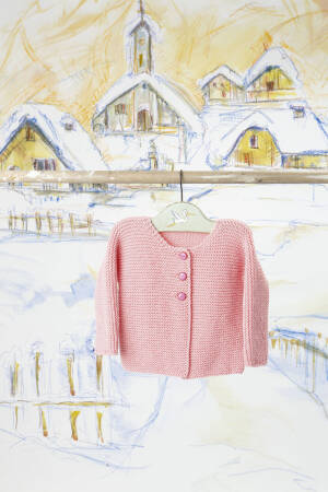 Strickset Jacke Lang Yarns OMEGA mit Anleitung in garnwelt-Box