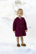 Knitting set Coat with hood  with knitting instructions in garnwelt box in size 86
