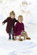 Knitting set Coat with hood  with knitting instructions in garnwelt box in size 86