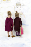 Knitting set Coat with hood  with knitting instructions in garnwelt box in size 86