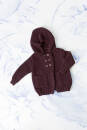 Strickset Jacke mit Kapuze Lang Yarns OMEGA+ mit Anleitung in garnwelt-Box