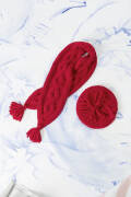 Knitting set Scarf  with knitting instructions in garnwelt box in size 15 x 115 cm (6 x 45 1/4 inches)