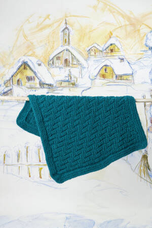 Strickset Decke Lang Yarns ANOUK mit Anleitung in garnwelt-Box