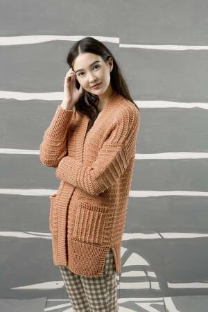 Strickset Jacke Lang Yarns GRANDE mit Anleitung in garnwelt-Box S