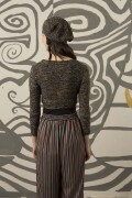 Strickset Wickelbolero Lang Yarns AURORA mit Anleitung in garnwelt-Box M