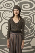 Strickset Wickelbolero Lang Yarns AURORA mit Anleitung in garnwelt-Box M