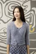 Strickset Wickeljacke Lang Yarns CARA mit Anleitung in garnwelt-Box
