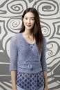 Strickset Wickeljacke Lang Yarns CARA mit Anleitung in garnwelt-Box