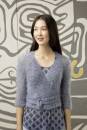 Strickset Wickeljacke Lang Yarns CARA mit Anleitung in garnwelt-Box