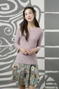 Strickset Pullover Lang Yarns STELLINA PAILLETTES mit...