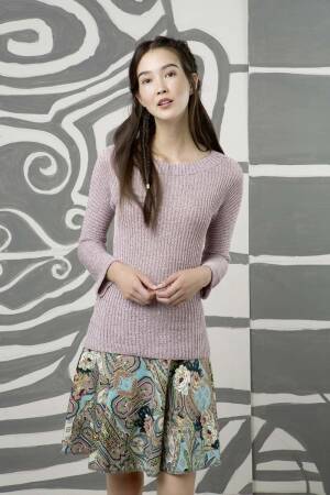 Strickset Pullover Lang Yarns STELLINA PAILLETTES mit Anleitung in garnwelt-Box S