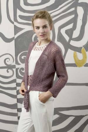 Strickset Jäckchen Lang Yarns MOHAIR LUXE PAILLETTES mit Anleitung in garnwelt-Box
