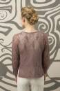 Knitting set Tie-front jacket  with knitting instructions in garnwelt box in size S