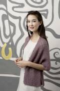 Strickset Stola (Bolero) Lang Yarns MOHAIR LUXE PAILLETTES mit Anleitung in garnwelt-Box S-M