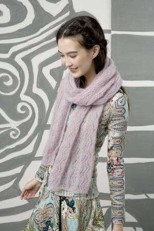Strickset Stola Lang Yarns MOHAIR LUXE mit Anleitung in garnwelt-Box