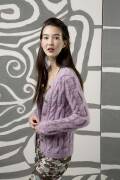 Strickset Jacke Lang Yarns ELLA / MOHAIR LUX mit Anleitung in garnwelt-Box S