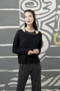 Strickset Pullover Lang Yarns STELLINA PAILLETTES mit Anleitung in garnwelt-Box S-M