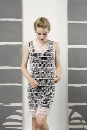 Strickset Kleid Lang Yarns GAMMA mit Anleitung in garnwelt-Box