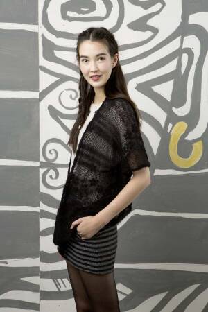 Strickset Jacke Lang Yarns FILO / MOHAIR LUXE mit Anleitung in garnwelt-Box S