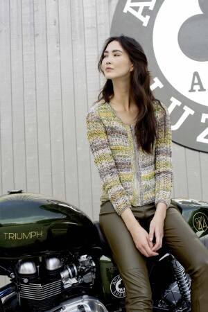 Strickset Jacke Lang Yarns RIVA mit Anleitung in garnwelt-Box