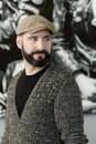 Knitting set Mens cardigan  with knitting instructions in garnwelt box