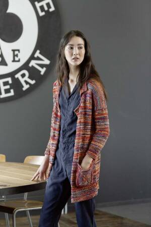 Strickset Jacke Lang Yarns CLOWN mit Anleitung in garnwelt-Box
