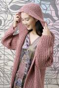 Strickset Jacke mit Kapuze Lang Yarns GRANDE mit Anleitung in garnwelt-Box S