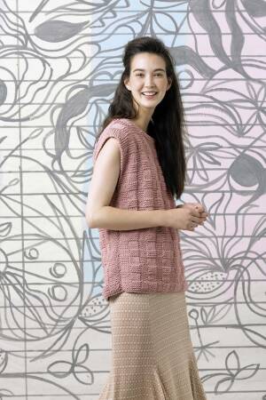 Knitting set Pullover  with knitting instructions in garnwelt box in size S-M
