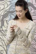 Knitting set Cardigan  with knitting instructions in garnwelt box in size S