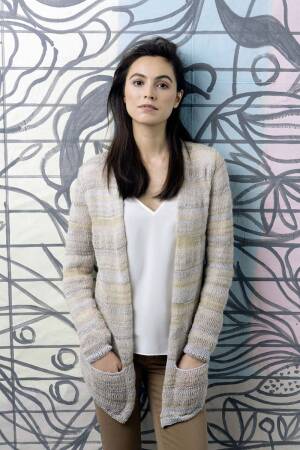 Strickset Jacke Lang Yarns ELLA / ALPACA SUPERLIGHT mit Anleitung in garnwelt-Box