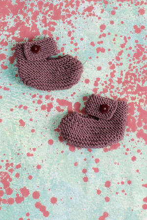 Strickset Schühchen Lang Yarns MERINO  mit Anleitung in garnwelt-Box 62
