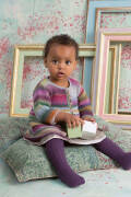 Strickset Mantel Lang Yarns MILLE COLORI BABY mit Anleitung in garnwelt-Box