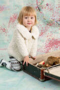 Strickset Jacke Lang Yarns SOPHIA mit Anleitung in garnwelt-Box 80-86
