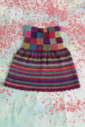 Strickset Kleid Lang Yarns MILLE COLORI BABY mit Anleitung in garnwelt-Box 68-74