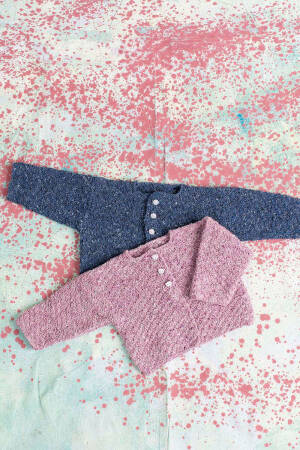 Strickset Jacke Lang Yarns DONEGAL mit Anleitung in garnwelt-Box