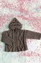 Knitting set Hooded jacket  with knitting instructions in garnwelt box in size 68