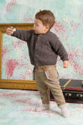 Strickset Jacke Lang Yarns DONEGAL mit Anleitung in garnwelt-Box 74-80