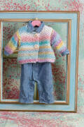 Strickset Jacke Lang Yarns RIGA mit Anleitung in garnwelt-Box 80-86