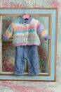 Strickset Jacke Lang Yarns RIGA mit Anleitung in garnwelt-Box 80-86