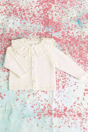 Strickset Jacke Lang Yarns MERINO  mit Anleitung in garnwelt-Box 74-80