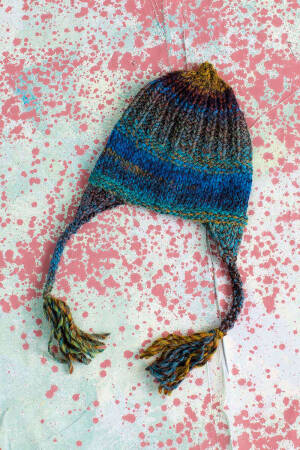 Strickset Mütze Lang Yarns WEST mit Anleitung in garnwelt-Box