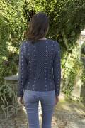 Knitting set Embroidered cardigan DONEGAL with knitting instructions in garnwelt box